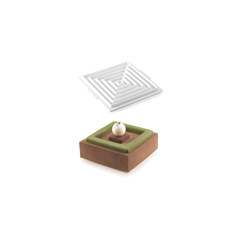 MOLDE SILICON INSERT DECOR SQUARE SILIKOMART