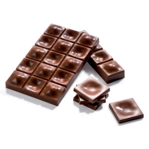 MOLDE POLICARBONATO PARA CHOCOLATE BARRA CUADRO BURBUJA MARTELLATO