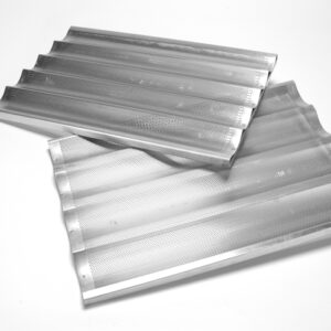 CHAROLA PARA HORNEAR BAGUETTE  5 CAVIDADES 65X45