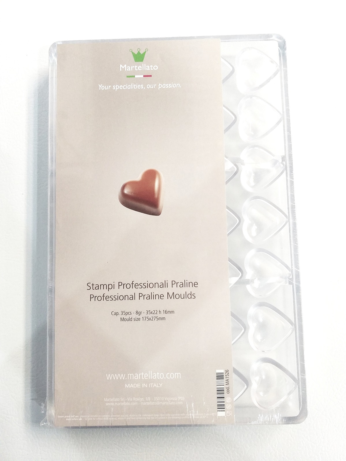 MOLDE POLICARBONATO CORAZON MARTELLATO