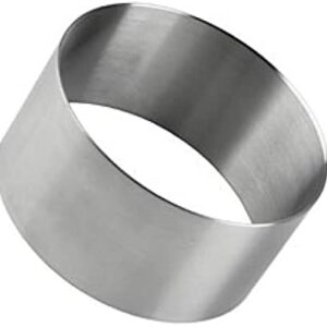 ARO DE ACERO INOXIDABLE 8 CM- h 4.5 CM