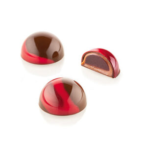 MOLDE PARA CHOCOLATE KIT SEMIESFERA SILIKOMART CHOCADO