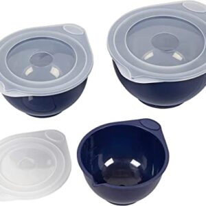 JUEGO DE 3 BOWLS(TAZONES) CON TAPA WILTON