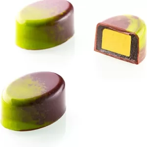 MOLDE PARA CHOCOLATE KIT OVALE(OVALO) SILIKOMART CHOCADO